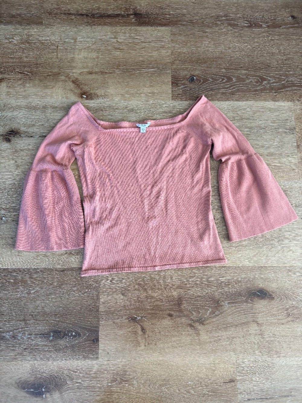 Guess Y2K Off the Shoulder Knit Top - Bell Sleeves